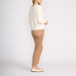 Fluffy Reversible Cardigan in Porcelain