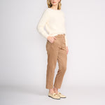 Fluffy Reversible Cardigan in Porcelain