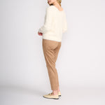 Fluffy Reversible Cardigan in Porcelain