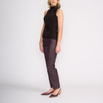 Fluffy Sleeveless Knitted Top in Ristretto