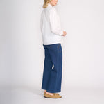 Cagney & Lacey Pie Crust Collar Shirt in White