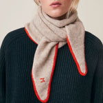 MOISMONT Elly No218 Contrast Trim Scarf in Cord Clown