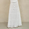 M.A.B.E Frani Embroidered Maxi Skirt in White