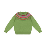 QUINTON & CHADWICK Fairisle Jumper  in Foliage