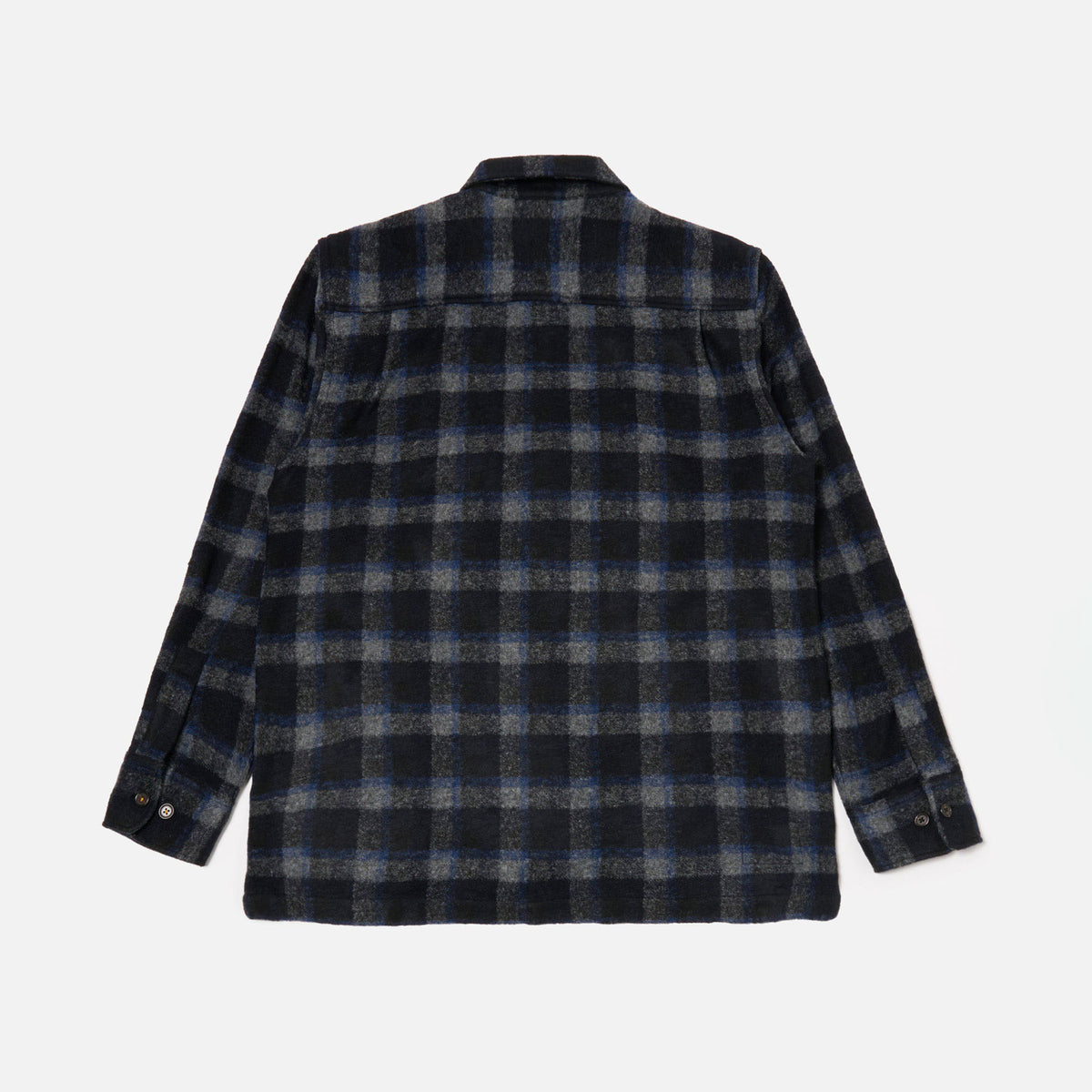 UNIVERSAL WORKS Fatigue Shirt in Navy/Black