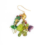 PHILIPPA KUNISCH Fish Bait Earrings in Green