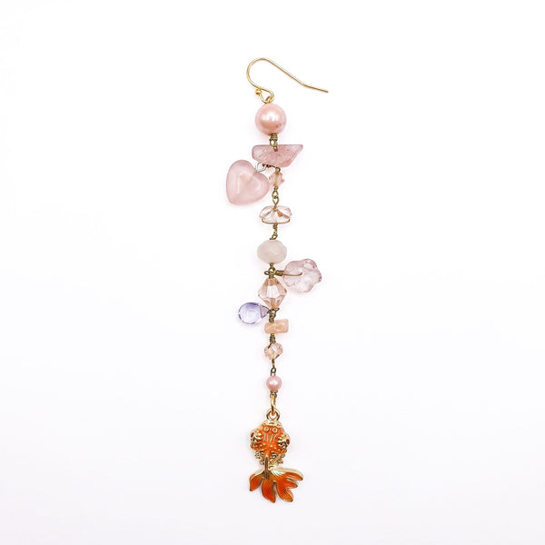 PHILIPPA KUNISCH Fish Bait Earrings in Orange