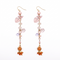 PHILIPPA KUNISCH Fish Bait Earrings in Orange