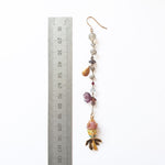PHILIPPA KUNISCH Fish Bait Earrings in Purple