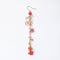 PHILIPPA KUNISCH Fish Bait Earrings in Red