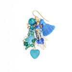 PHILIPPA KUNISCH Fish Bait Earrings in Blue