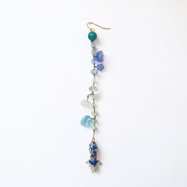 PHILIPPA KUNISCH Fish Bait Earrings in Turquoise