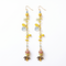 PHILIPPA KUNISCH Fish Bait Earrings in Yellow