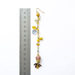 PHILIPPA KUNISCH Fish Bait Earrings in Yellow