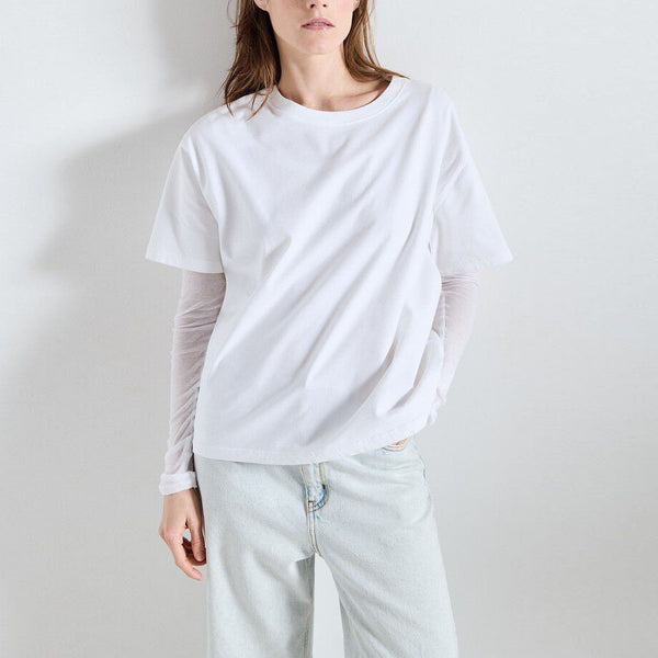 AMERICAN VINTAGE Fizvalley TShirt in White