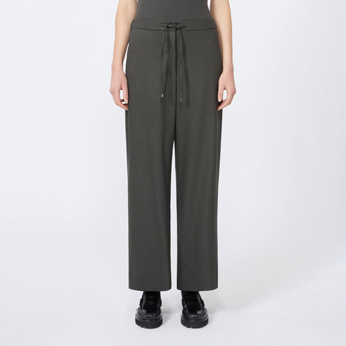 S MAX MARA Floria Trouser in Dark/Green