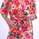 NEW DAY ORIGINALS Follow Your Heart Cotton Poplin Dress in Summer Bouquet