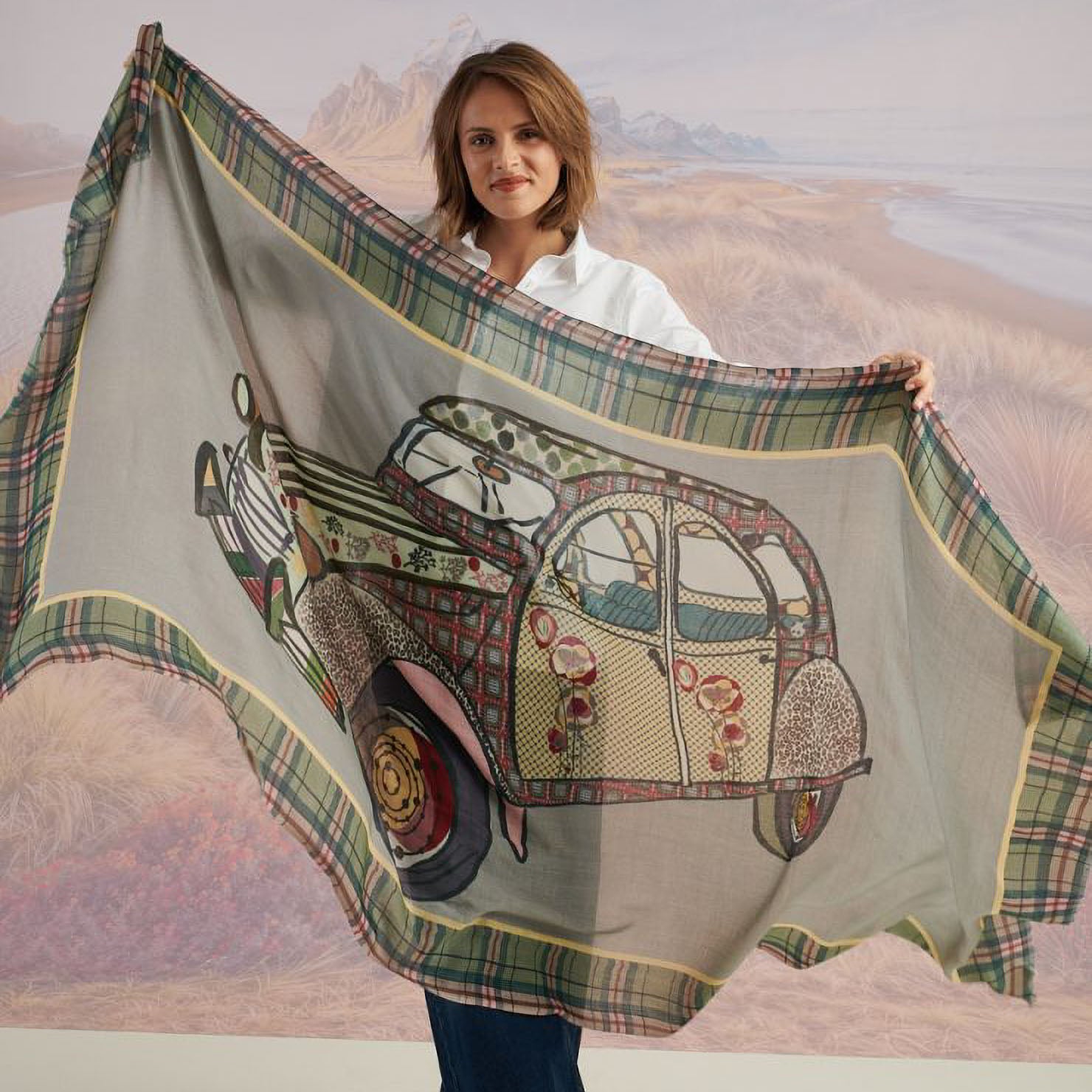 STORIATIPIC Franca Scarf in Grey | Collen & Clare
