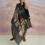 STORIATIPIC Fring Scarf in Anthracite