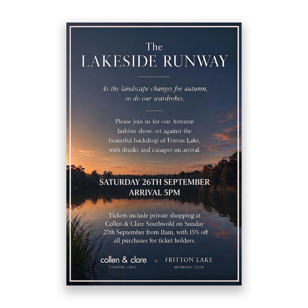 COLLEN & CLARE x Fritton Lakeside Runway Show - September 26th 2026