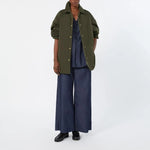 S MAX MARA MTCCarlotta Reversible Padded Jacket in Radzmir & Water-Repellent Canvas in Khaki