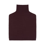 QUINTON & CHADWICK Funnel Neck Poncho in Dark Rum