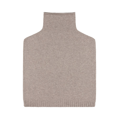 QUINTON & CHADWICK Funnel Neck Poncho in Tawney