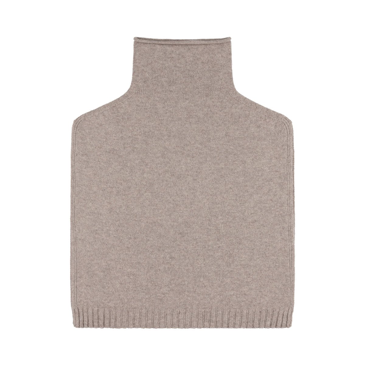 QUINTON & CHADWICK Funnel Neck Poncho in Tawney