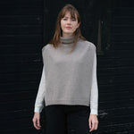 QUINTON & CHADWICK Funnel Neck Poncho in Tawney