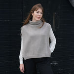QUINTON & CHADWICK Funnel Neck Poncho in Tawney