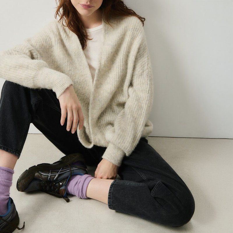 AMERICAN VINTAGE Gamipy Long Sleeve Top in White