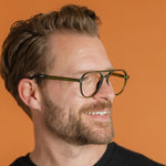 GOODLOOKERS Rockwell Reading Glasses in Olive