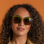 GOODLOOKERS Maddie Polarised Sunglasses in Olive