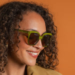 GOODLOOKERS Maddie Polarised Sunglasses in Olive