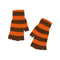 QUINTON & CHADWICK Stripe Fingerless Gloves in Brown/Jaffa