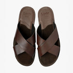 LOAKE Gozo Sandals in Dark Brown