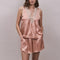 FAUNE Gracie Modal Satin Cami in Vintage Rose
