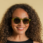 GOODLOOKERS Robbie Polarised Sunglasses in Olive/Tortoiseshell