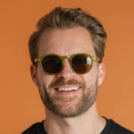 GOODLOOKERS Robbie Polarised Sunglasses in Olive/Tortoiseshell