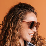 GOODLOOKERS Charlotte Polarised Sunglasses in Brown