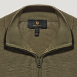 BELSTAFF Guide Quarter Zip Jumper in Surplus Green
