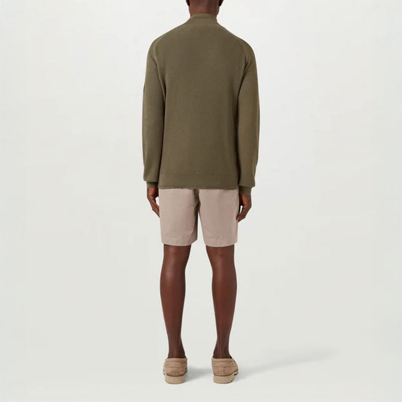 BELSTAFF Guide Quarter Zip Jumper in Surplus Green