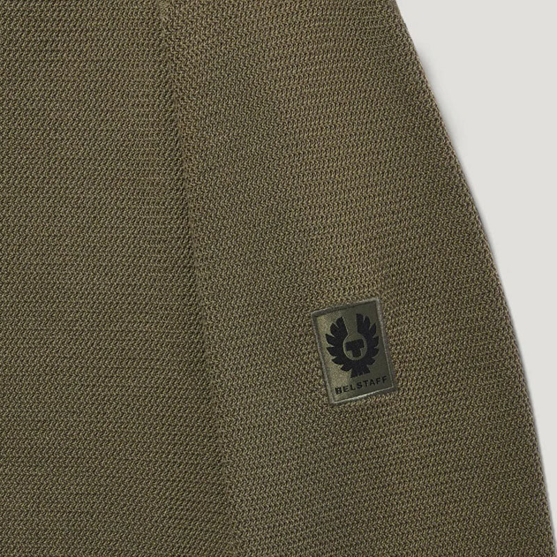 BELSTAFF Guide Quarter Zip Jumper in Surplus Green