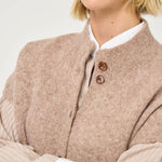 FIVE Alpaca Mix Gilet in Cappuccino