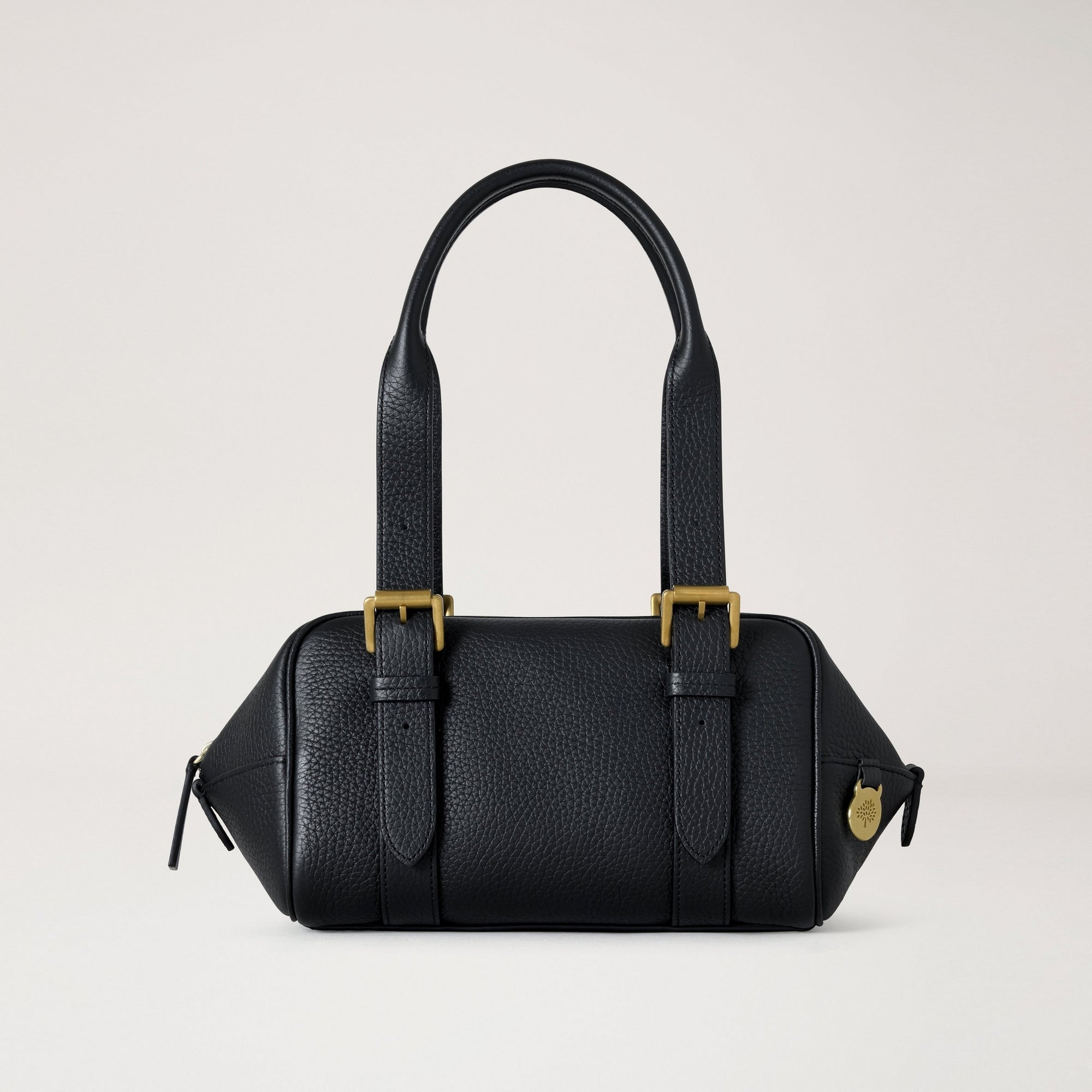 MULBERRY Small Boston Heavy Grain Handbag in Black | Collen & Clare