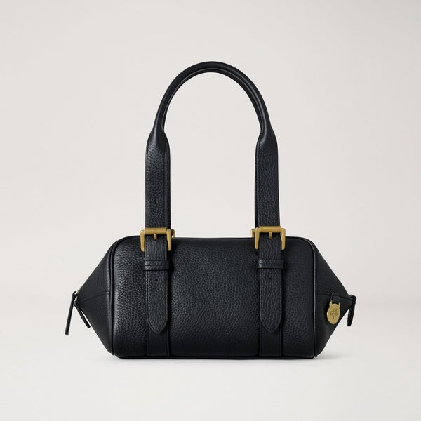 MULBERRY Small Boston Heavy Grain Handbag in Black