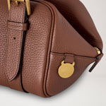 MULBERRY Small Boston Heavy Grain Handbag in Bright Oak