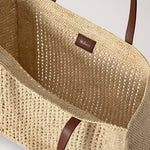 MULBERRY Crochet Tote  in Natural Crochet Raffia