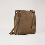 MULBERRY Mini Soft Tote Suede Handbag in Salcombe Sand