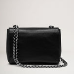 MULBERRY Lily Glossy Goat Bag in Black/Silver